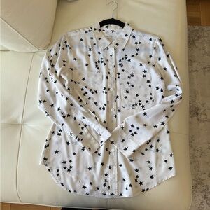 Equipment 'Starry Night' Slim Signature Silk Shirt Size S